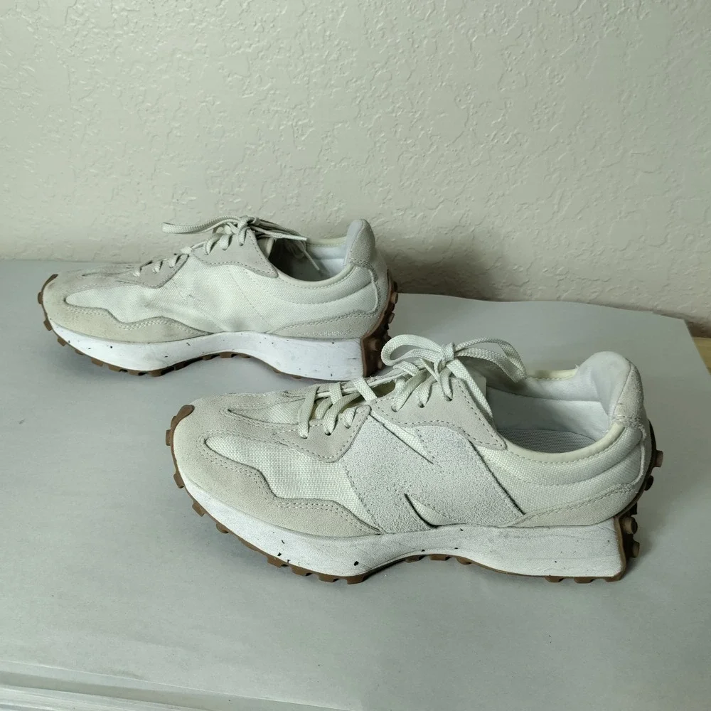 New Balance 327 Angora Sea Salt Suede Sneakers WS327SO Womens 9 Mens 7.5